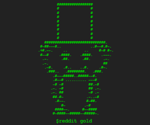 A Snoo ASCII Art