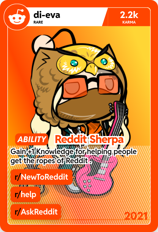 My Trading Card with My Avatar